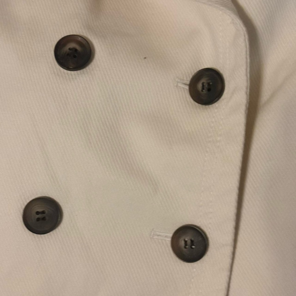 Ann Taylor Women's Off-White Pea Coat - Picture 3 of 9
